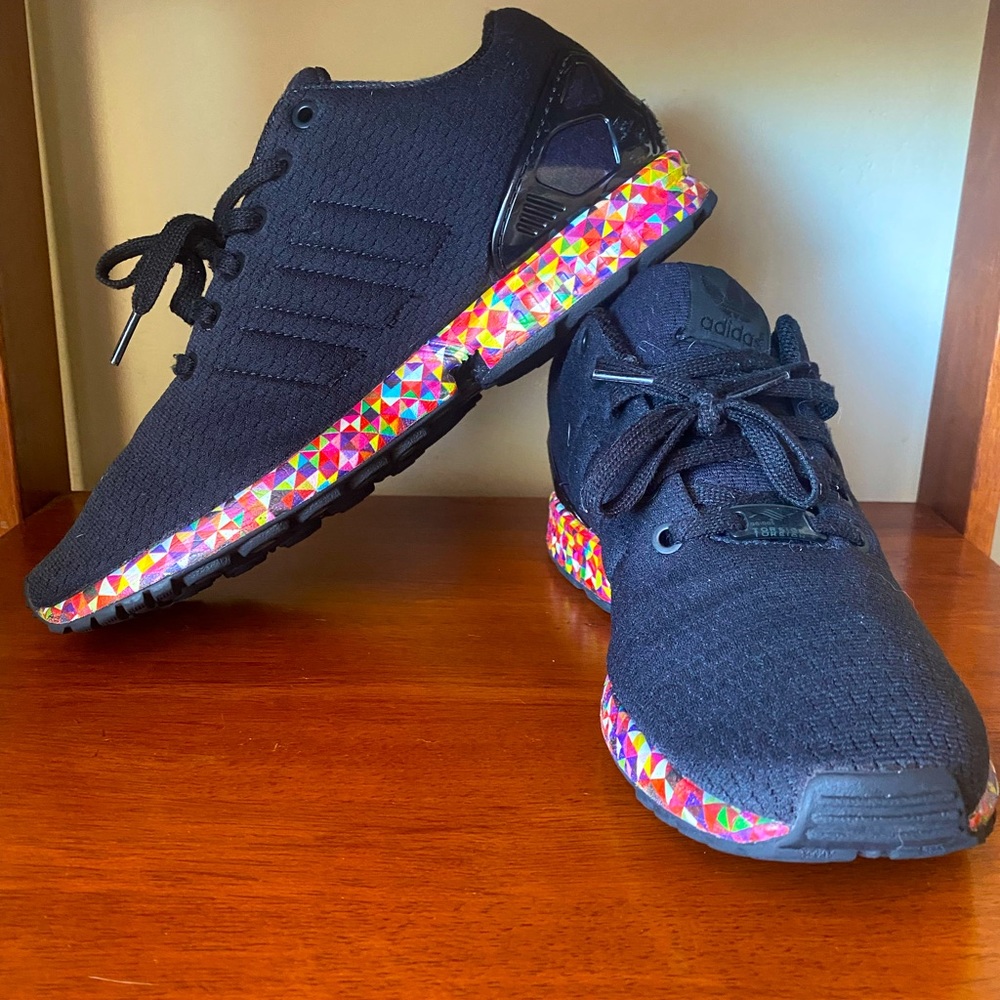 Adidas ZX Flux, Black/Multicolored, Men’s 9.5